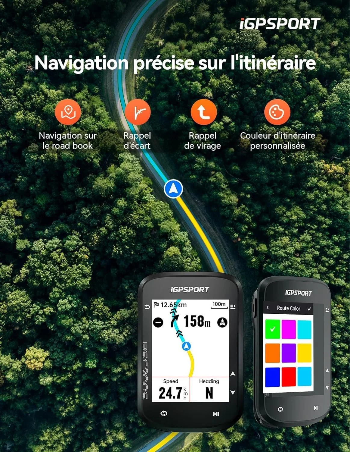 Велокомпьютер iGPSPORT BSC200S Wireless GPS, фото №3