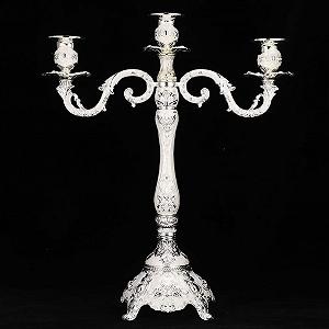 Подсвечник belupai 3-Arm Metal Candle Holder Серебряный synthetic.ua - Фото 1
