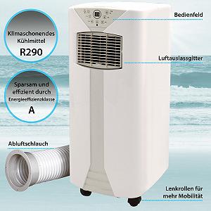 Мобільний кондиціонер Syntrox Germany Fresco 9000 BTU 3-в-1 з дистанційним керуванням та таймером synthetic.ua - Фото 1