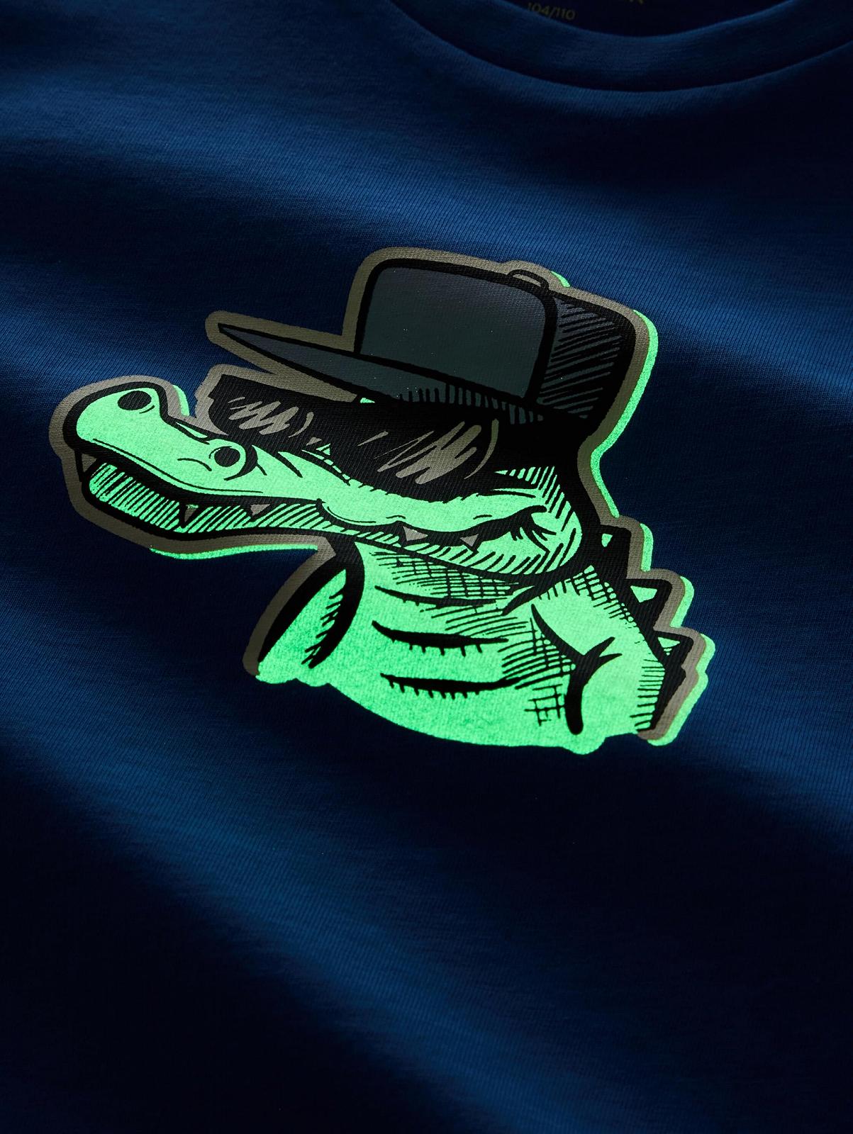 Футболка TOM TAILOR для мальчиков, светящаяся в темноте, фото №2