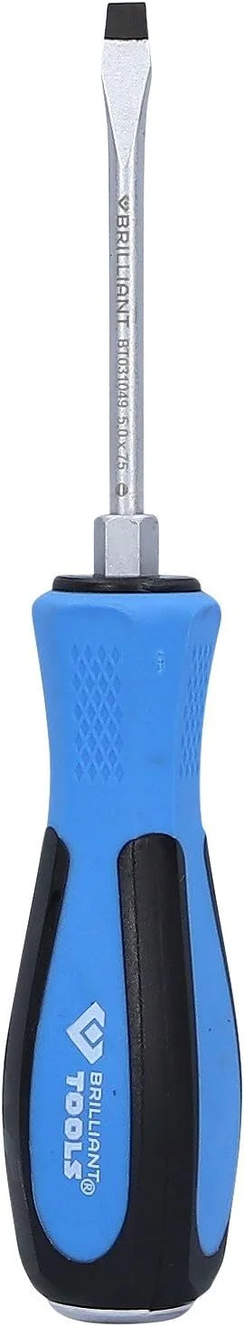 Шліцьова викрутка KS Tools 5.0 x 75 мм з ударним ковпачком, фото №1