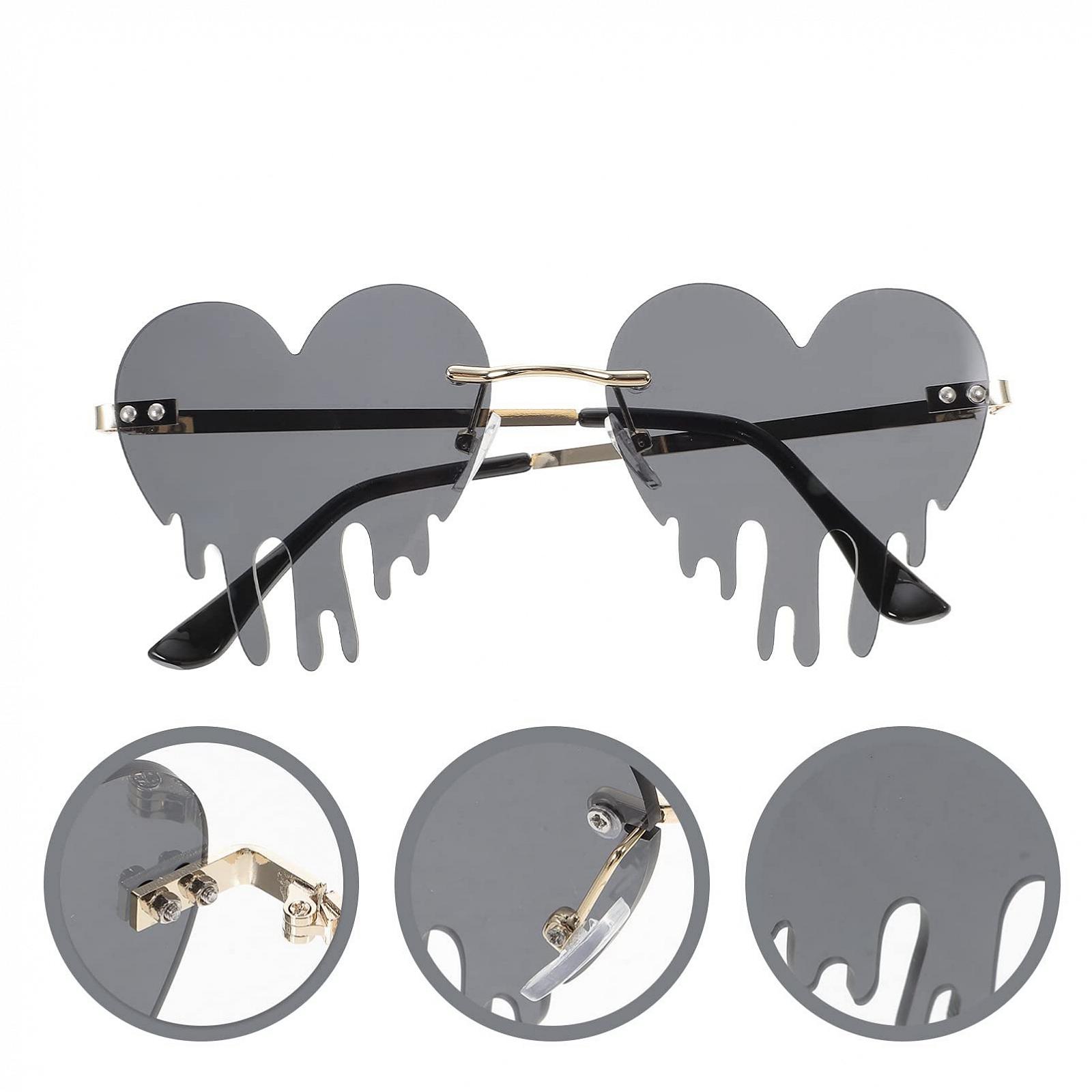 Окуляри CALLARON Steampunk круглі поляризовані жіночі Rave Light Favors Trendy Performance Spectacle круглі Heart Goth, фото №8 Окуляри CALLARON Steampunk круглі поляризовані жіночі Rave Light Favors Trendy Performance Spectacle круглі Heart Goth, фото №8