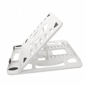 Регулируемая складная подставка для ноутбука с функцией охлаждения, нескользящий стабильный держатель для ноутбука и планшета, экономия места для офиса, путешествий, дома, улучшенное рассеивание тепла - Фото 1