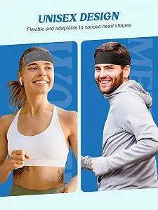 Повязка на голову 7 см, эластичная, для занятий спортом, йогой и физическими упражнениями synthetic.ua - Фото 1