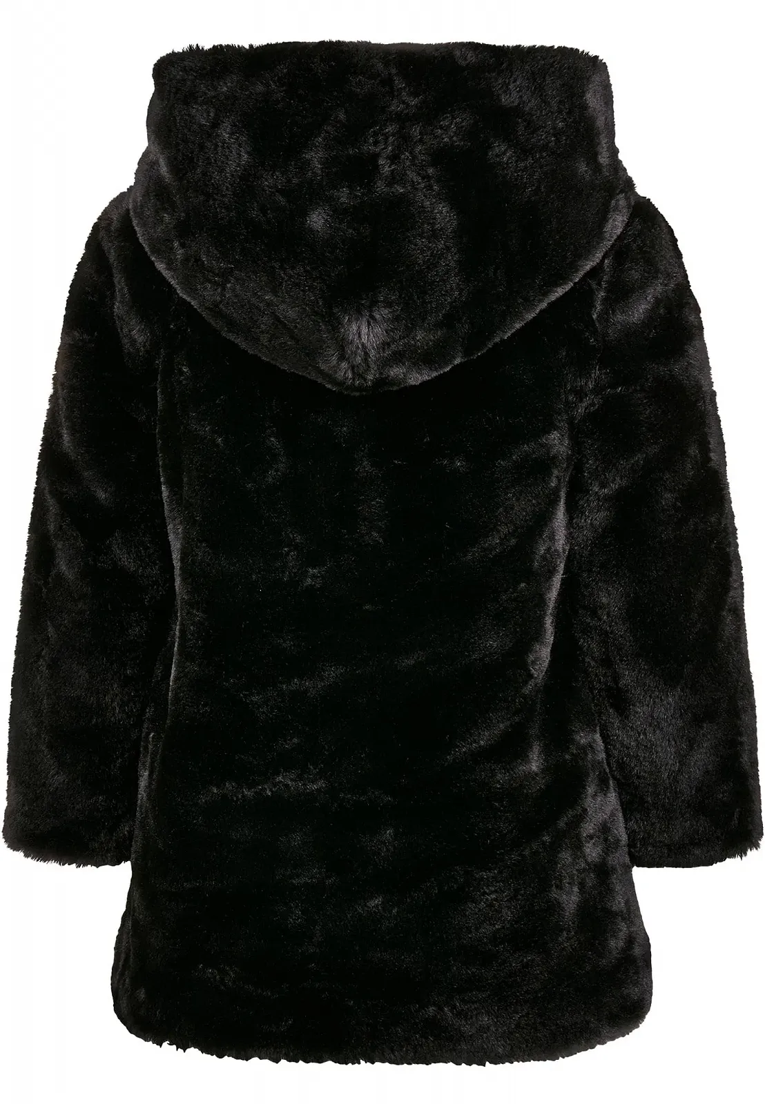 Пальто Teddy с капюшоном для девочек Urban Classics, фото №4