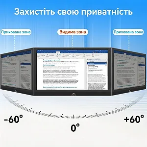 Монитор портативный сенсорный 13.3" Kenowa HD-133 Full HD IPS 60 Гц synthetic.ua - Фото 1