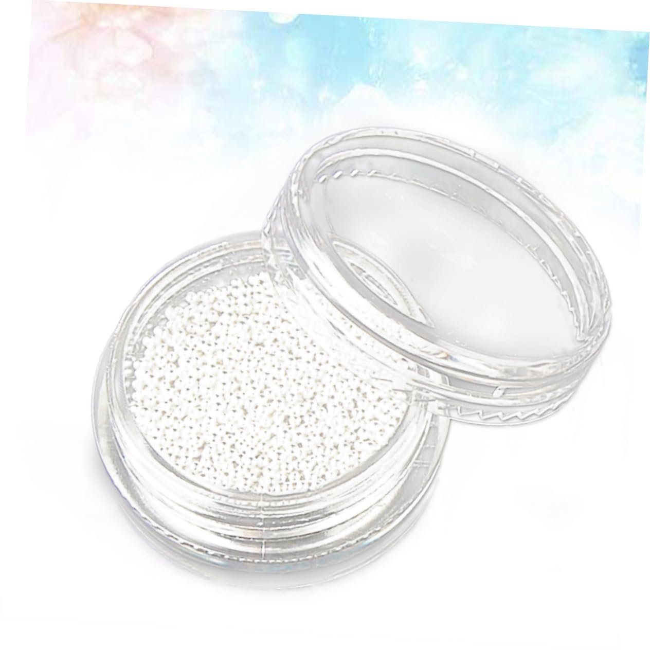 Круглі намистини для дизайну нігтів Сріблясті, фото №7