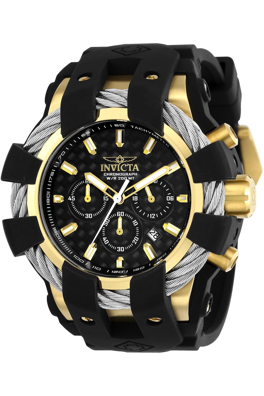 Чоловічий кварцовий годинник Invicta з силіконовим ремінцем 23860, фото №1