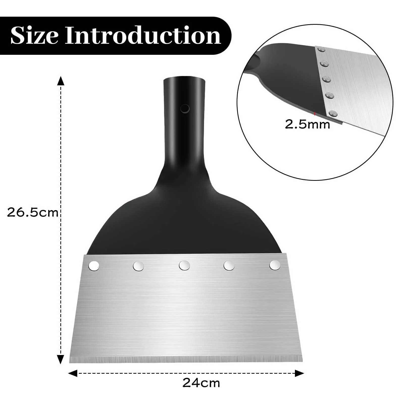 Лопата садова багатофункціональна 24 см, фото №2