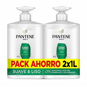 Шампунь Pantene Nutri Pro-V для вьющихся и непослушных волос, формула Pro-V + антиоксиданты, 2 x 1000 мл - Фото 1