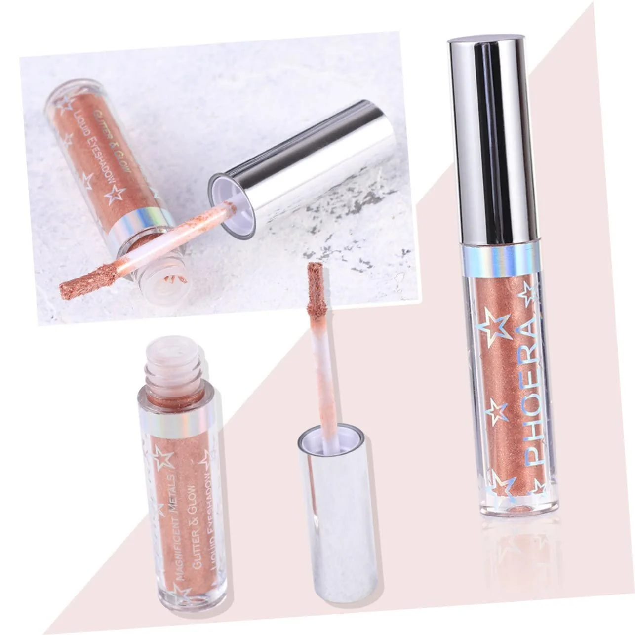 Рідка Підводка для очей з блискітками minkissy Starlight, мерехтливі тіні для повік, рідкі тіні для повік, блискуча Підводка для очей, сяючі тіні для повік, фото №2