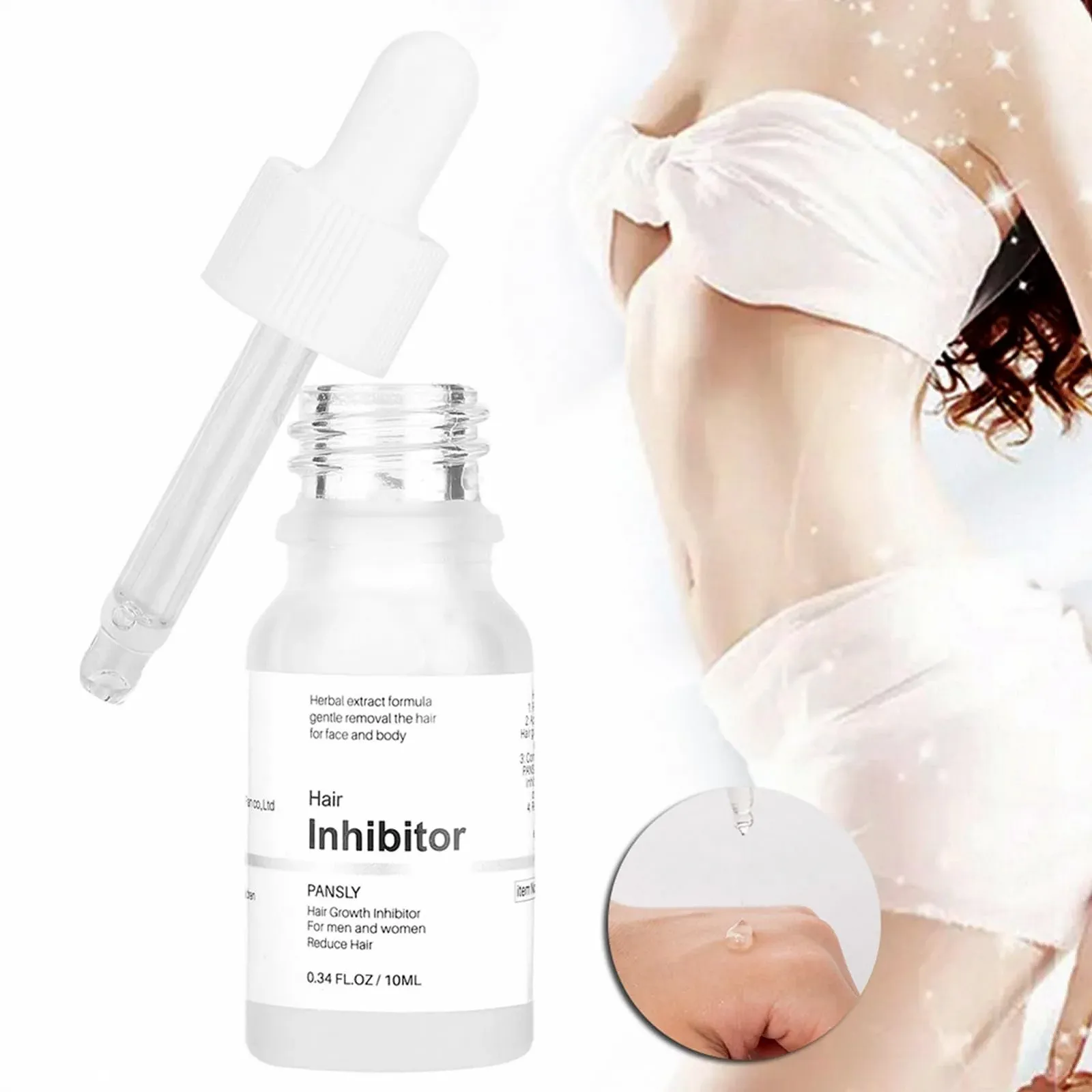 Сироватка Інгібуюча ріст волосся Рослинні екстракти 10 мл, фото №2