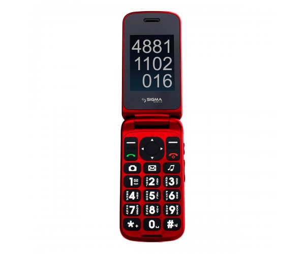 Мобільний телефон бабушкофон Sigma mobile Comfort 50 Shell Duo Red 4827798212325, фото №1