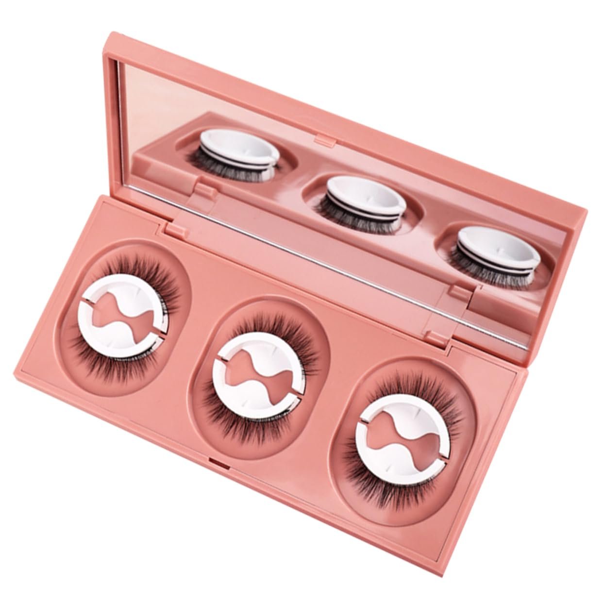 Накладні вії Angoily 3 пари самоклеючі пухнасті для косплея з смужкою з 3D хімічного волокна, фото №1