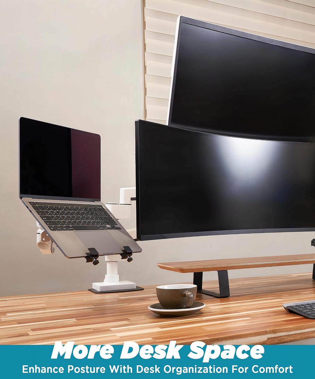 Подставка для ноутбука 10-17 дюймов для VESA кронштейнов и подставок. Поддерживает установку ноутбуков, планшетов и портативных мониторов (только подставка). Легкий дизайн, фото №3 Подставка для ноутбука 10-17 дюймов для VESA кронштейнов и подставок. Поддерживает установку ноутбуков, планшетов и портативных мониторов (только подставка). Легкий дизайн, фото №3