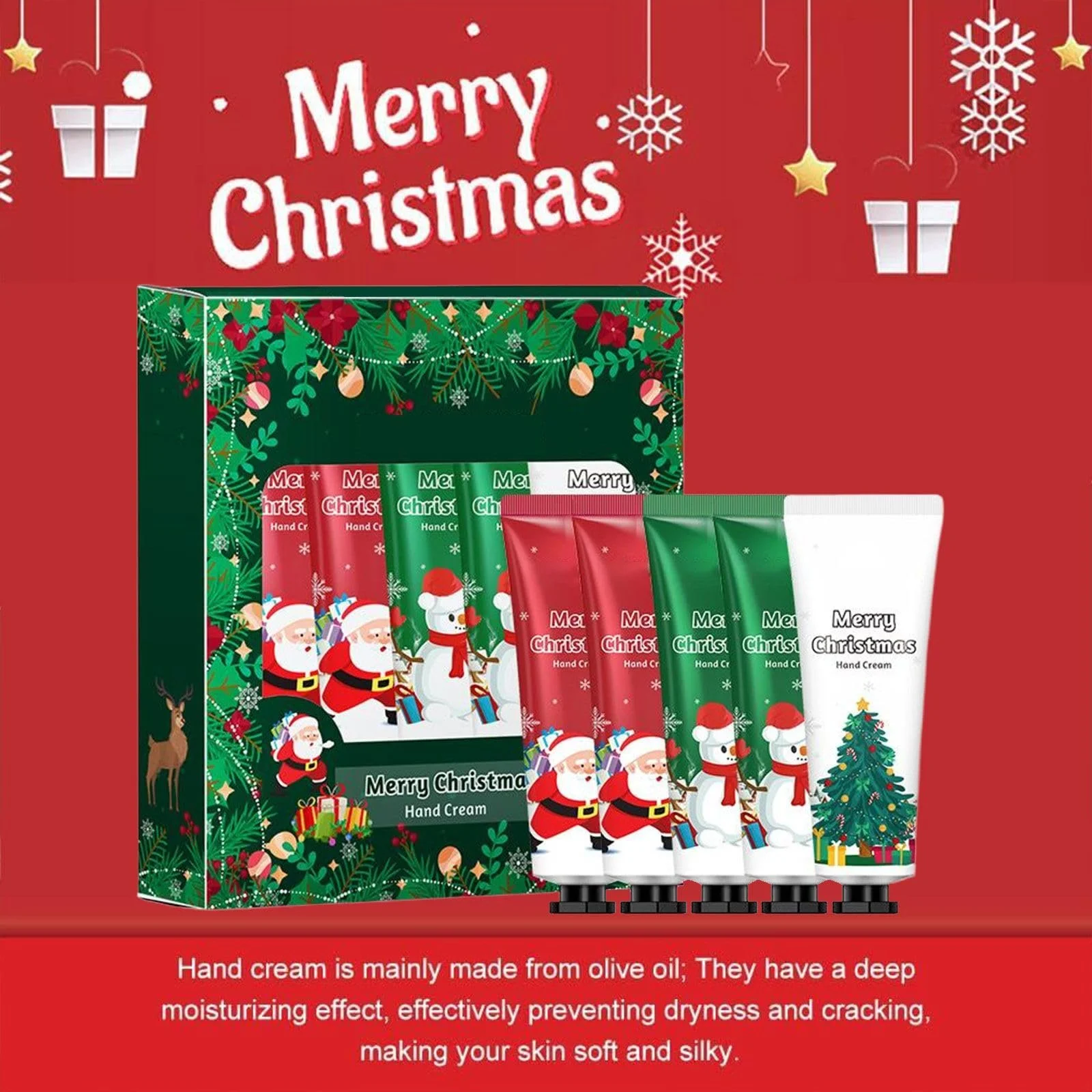 Крем для рук Різдвяний набір (5 шт), фото №6
