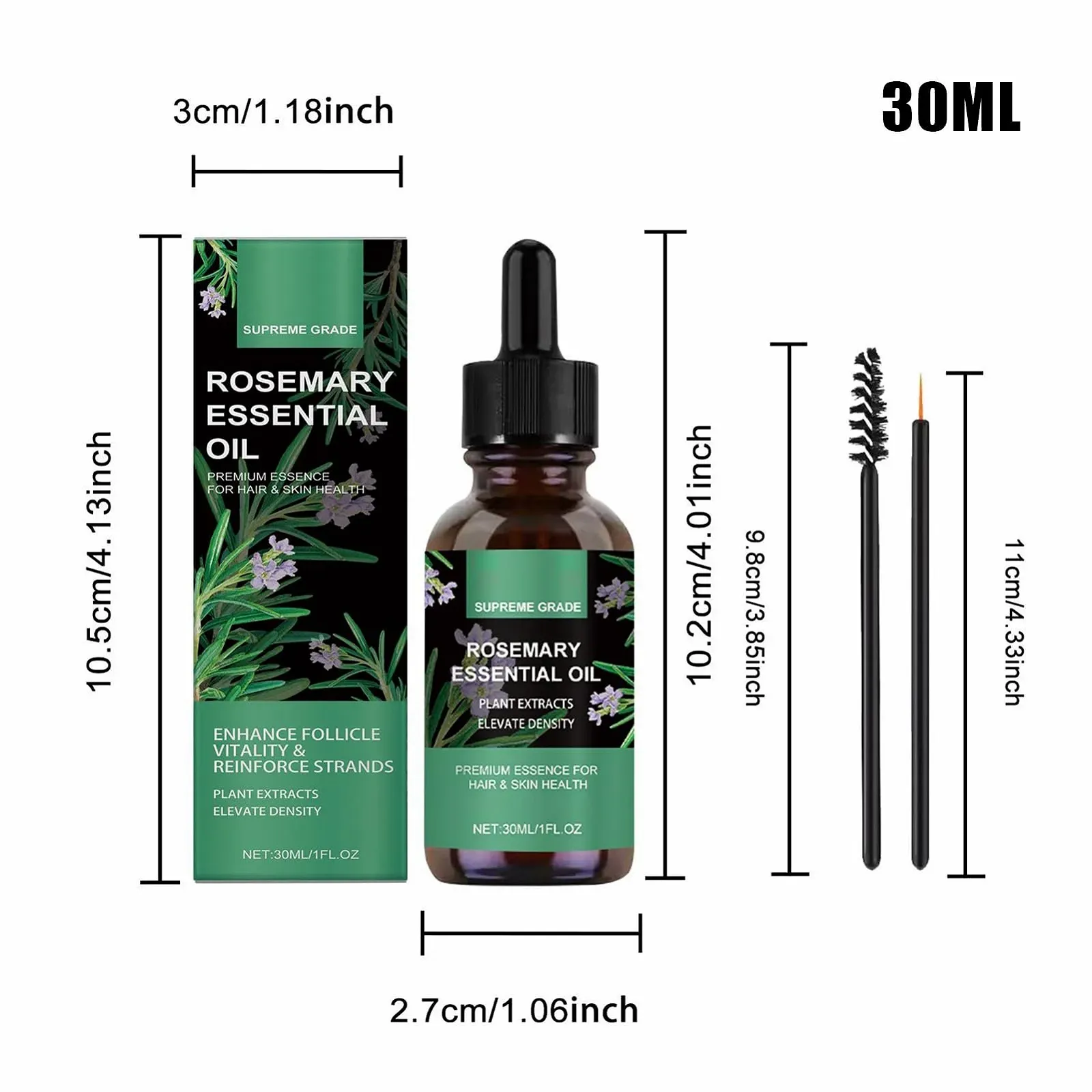 Олія Yuecjian Натуральна для росту волосся 30 мл, фото №6