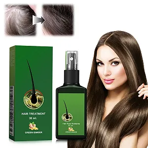 Спрей Имбирный Питательный для Стимуляции Роста Волос Сыворотка против Выпадения Волос для Питания Корней Волос Восстановление Поврежденных Волос Укрепляющая Травяная Сыворотка Сыворотка для Роста Волос с Биотином Спрей 30 мл - Фото 1