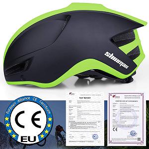 Велосипедний шолом Shinmax з підсвічуванням, козирком, USB зарядкою, регульований, 57-62 см synthetic.ua - Фото 1