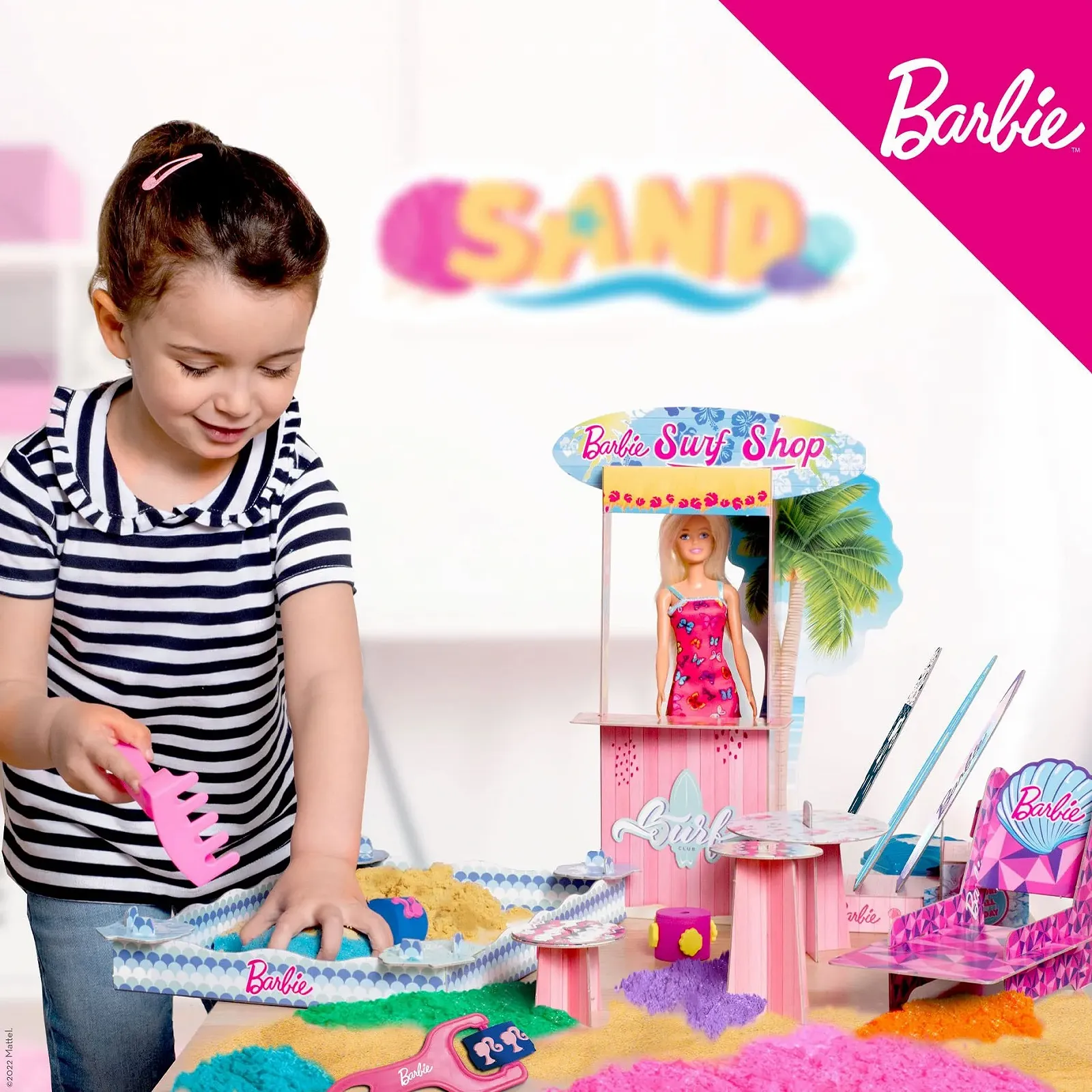 Игровой набор Liscianigiochi Barbie Surf & Sand Piccolo, фото №6