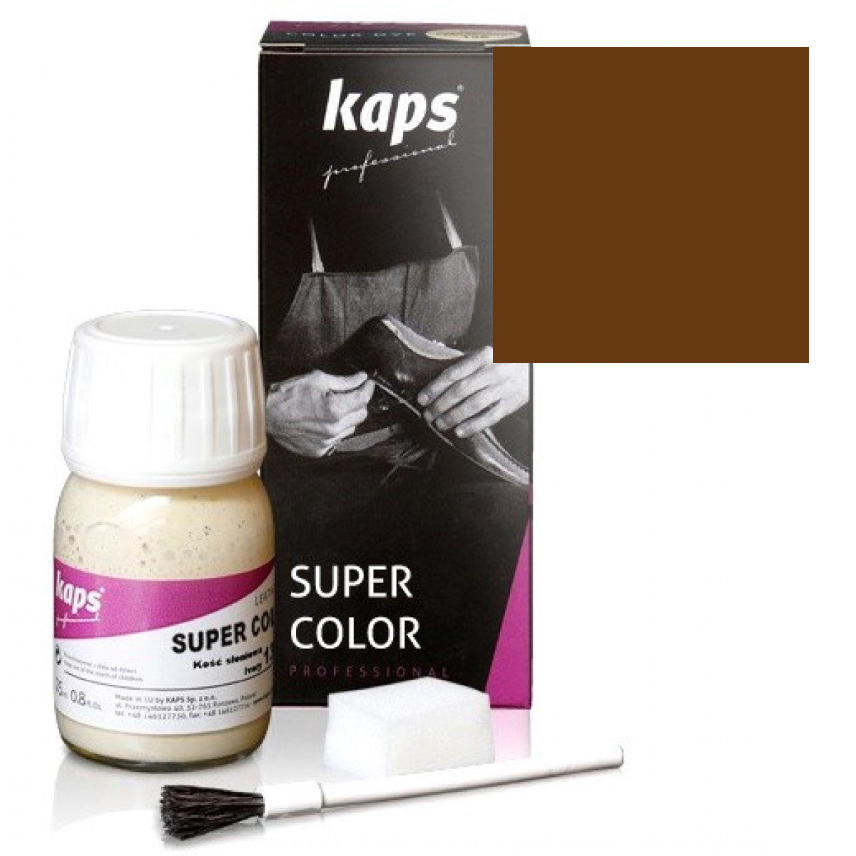 Краска для обуви Kaps Super Color 25 ml 168 Whisky, фото №1