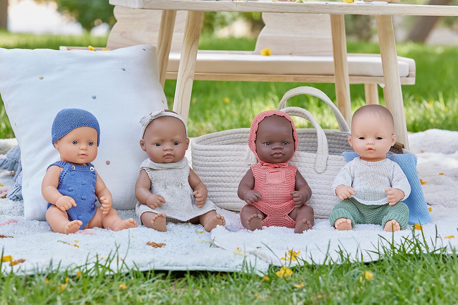 Комплект одежды Miniland Recycled Knitwear для куклы 32 см - свитер и брюки, фото №2