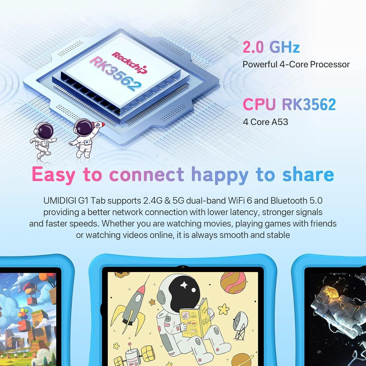 Планшет 10.1" UMIDIGI G1 Tab MT10 4+4/64Gb 4 ядра Android 13 6000 mAh Сірий, фото №6