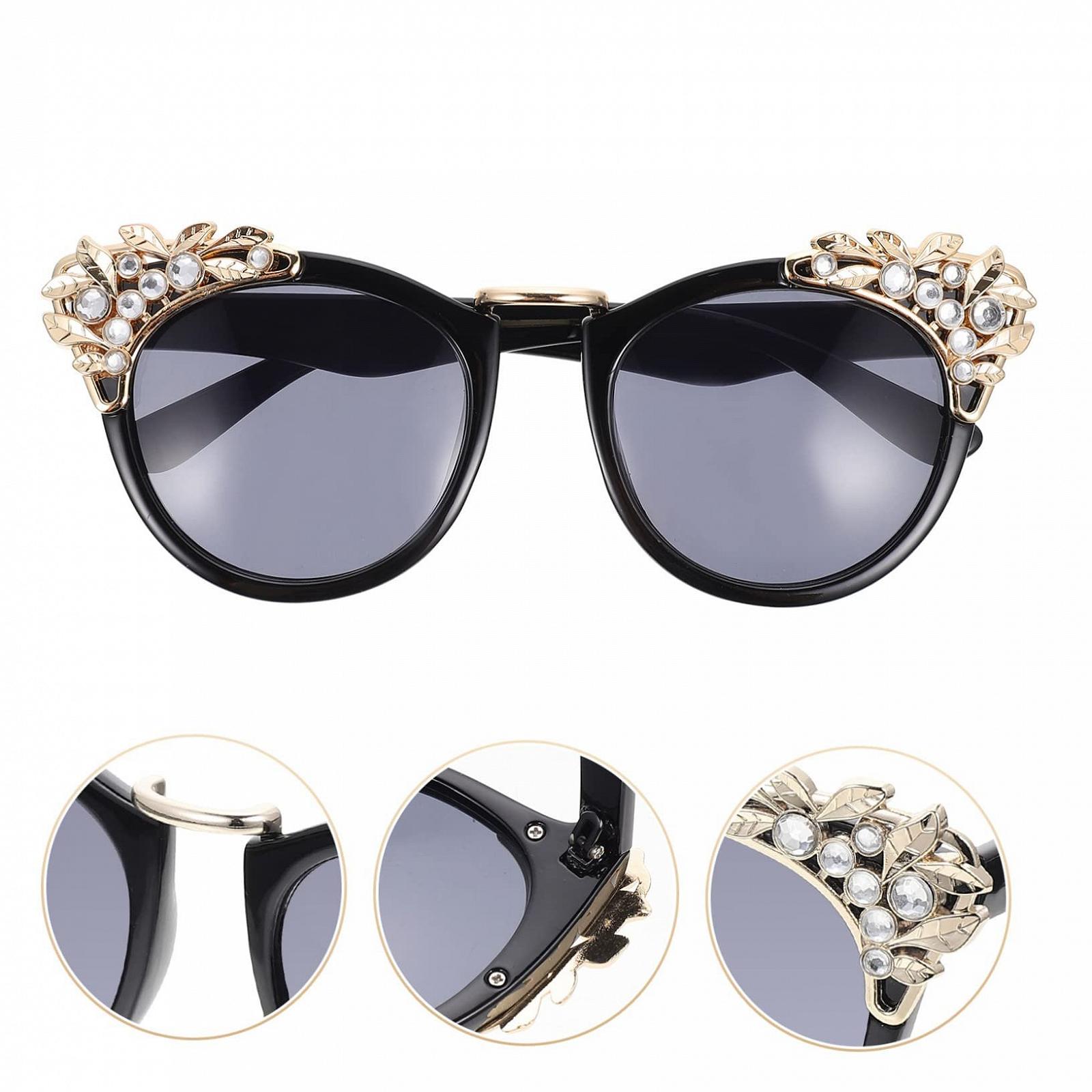 Сонцезахисні окуляри PACKOVE Діамантові Ретро Метал, фото №3