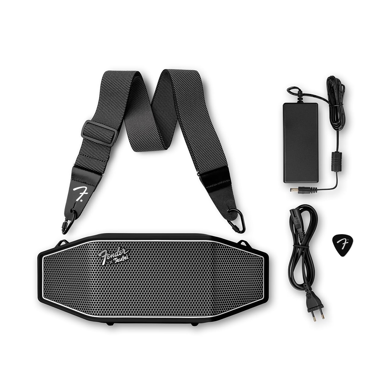 Колонка Teufel Fender x Rockster Cross Портативна Bluetooth Захист від бризок IPX5 Чорний, фото №6