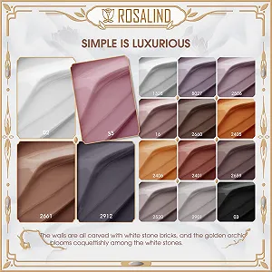 Гель-лак ROSALIND Набір Осінні кольори Shellac 16 кольорів 6 мл synthetic.ua - Фото 1