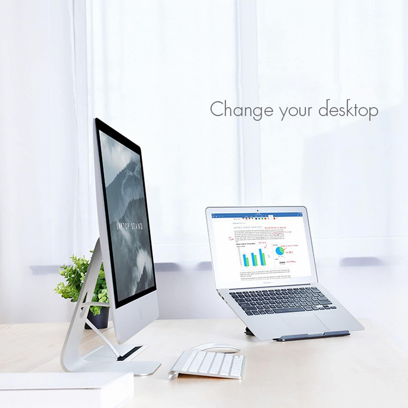 Регулируемая подставка для ноутбука. Сплав. Складная. Портативная. 11-15,6 дюймов, фото №6