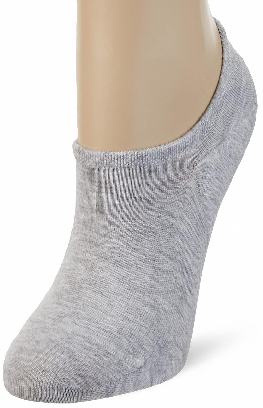 Носки Nur Die Bamboo Sneaker Ankle, особенно мягкие, невидимые короткие носки, нескользящий силикон на пятке, женские, фото №4