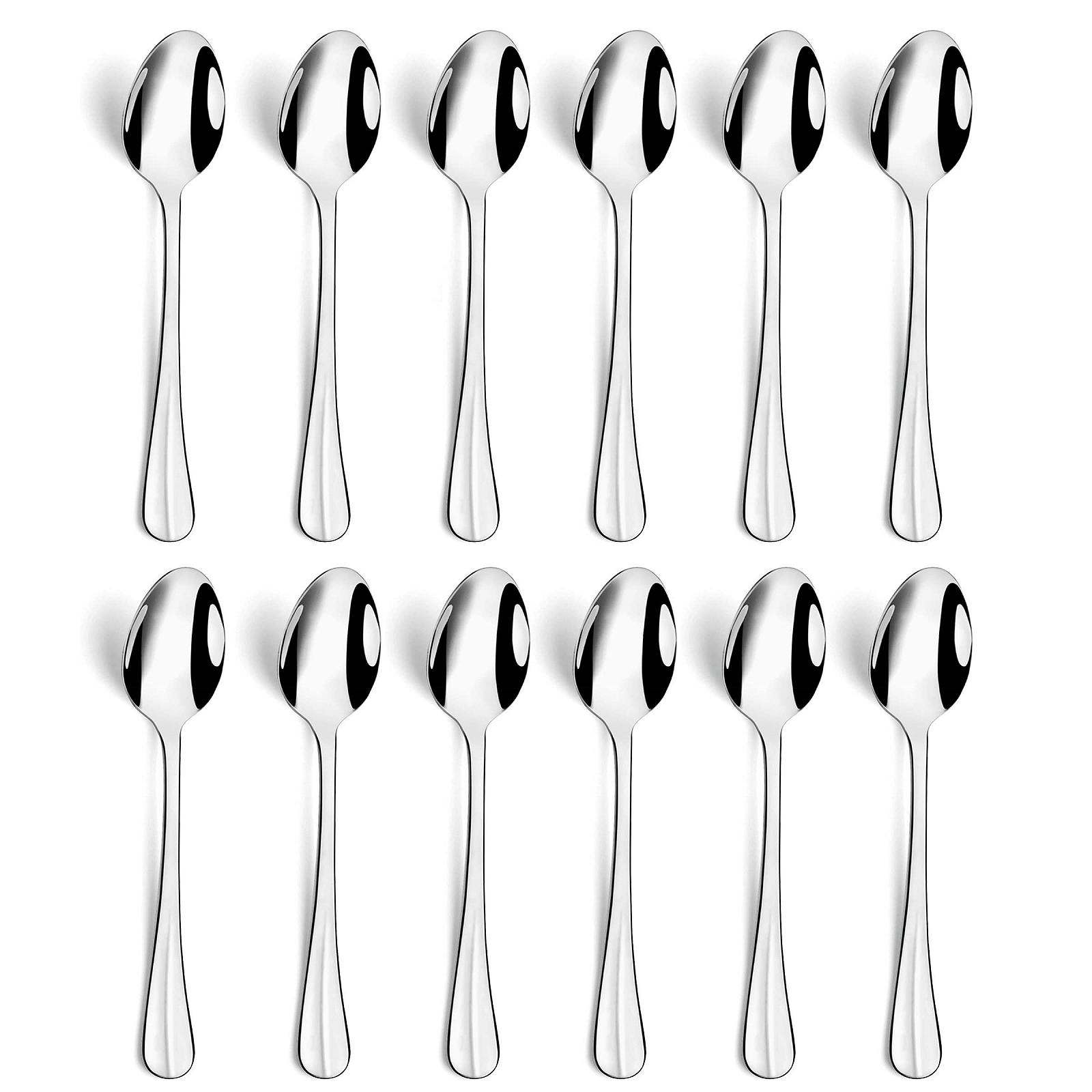 Набор из 12 мока ложек нержавеющая сталь 18/0 125 мм длиной, фото №3 Набор из 12 мока ложек нержавеющая сталь 18/0 125 мм длиной, фото №3