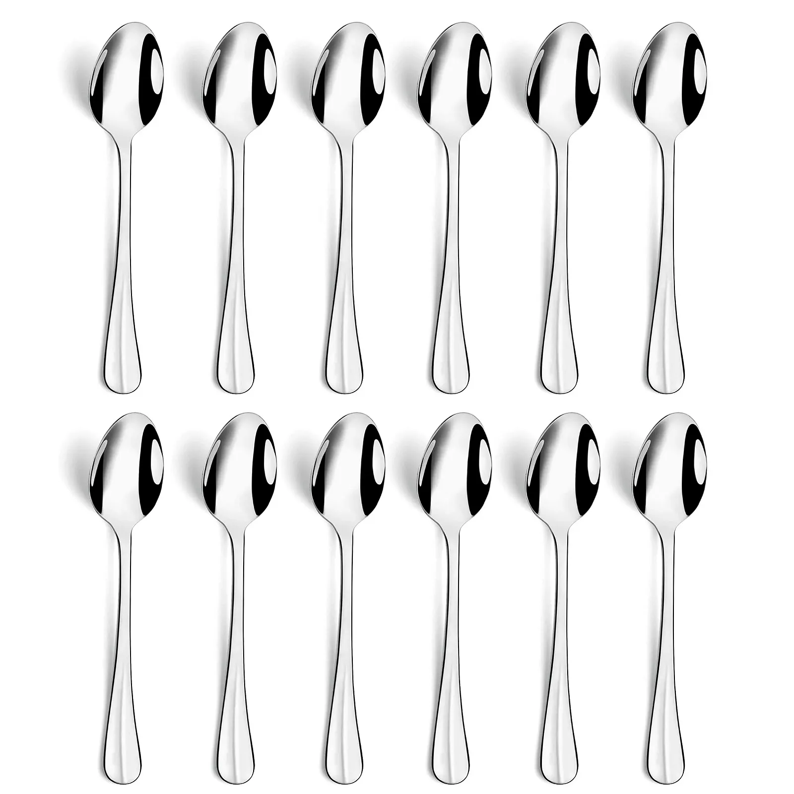 Набір з 12 мока ложок нержавіюча сталь 18/0 125 мм довжиною, фото №3 Набір з 12 мока ложок нержавіюча сталь 18/0 125 мм довжиною, фото №3