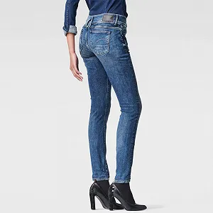 Женские джинсовые штаны G-Star Lynn Mid Skinny Malk Stretch Denim - 27 synthetic.ua - Фото 1