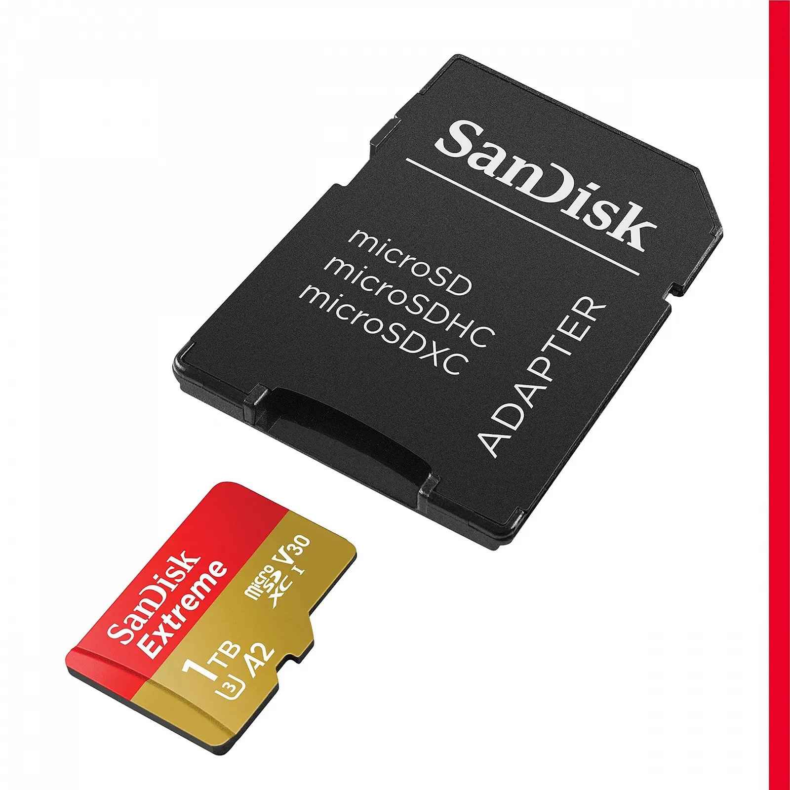 Карта памяти SanDisk Extreme microSDXC 1 TB + Adapter UHS-I A2 C10 V30 U3 190 MB/s, фото №2 Карта памяти SanDisk Extreme microSDXC 1 TB + Adapter UHS-I A2 C10 V30 U3 190 MB/s, фото №2