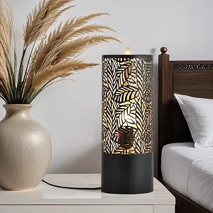 Набір з 2 настільних ламп Marrakech Verdure 34 см Метал Black Gold E27 synthetic.ua - Фото 1