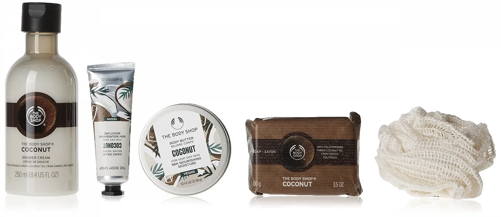 Набір для догляду за тілом The Body Shop Lather & Slather Coconut для сухої шкіри, фото №1 Набір для догляду за тілом The Body Shop Lather & Slather Coconut для сухої шкіри, фото №1