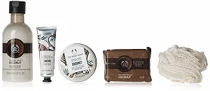 Набір для догляду за тілом The Body Shop Lather & Slather Coconut для сухої шкіри - Фото 1