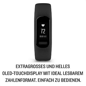 Фитнес-браслет Garmin Vívosmart 5 с большим сенсорным OLED-экраном, монитором качества сна и сердечного ритма synthetic.ua - Фото 1