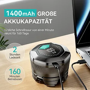 Електробритва для голови kensen 6D Waterproof Type C 160 хвилин synthetic.ua - Фото 1