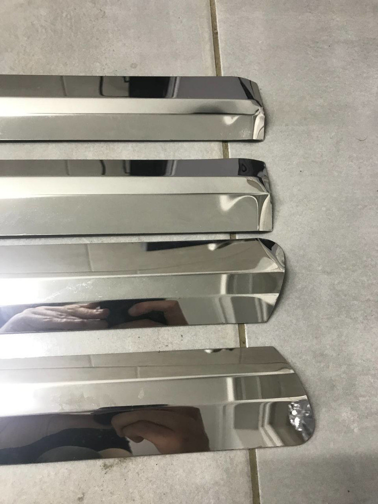 Молдинги 1 дверь Короткая база Carmos Турецкая сталь для Volkswagen T5 Transporter 2003-2010 гг, фото №2