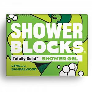 Гель для душу твердий Shower Blocks Lime & Sandalwood зволожувальний веганський без парабенів - Фото 1