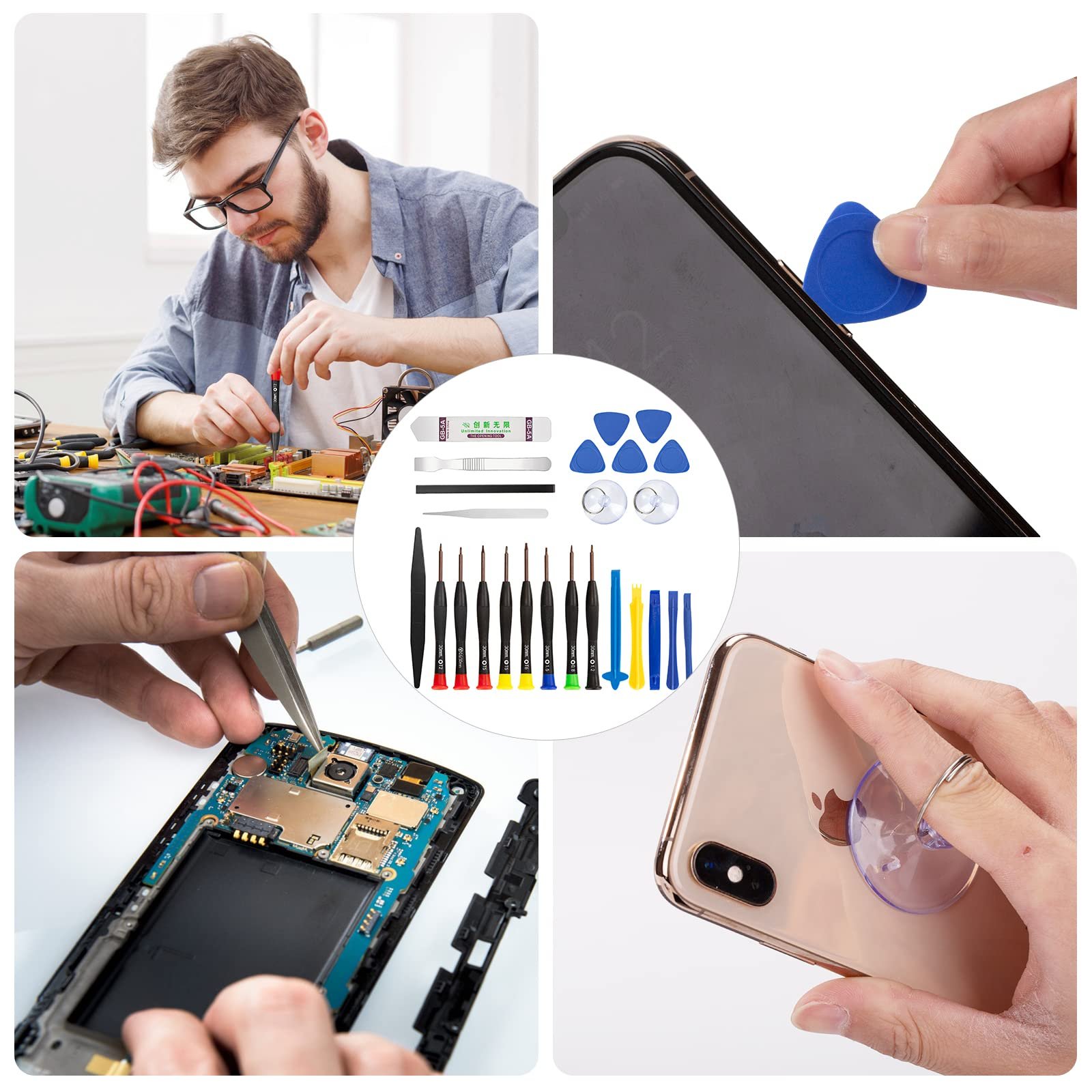 Набір викруток для ремонту професійний для мобільних телефонів ремонтний комплект 25-в-1 прецизійна, фото №2 Набір викруток для ремонту професійний для мобільних телефонів ремонтний комплект 25-в-1 прецизійна, фото №2
