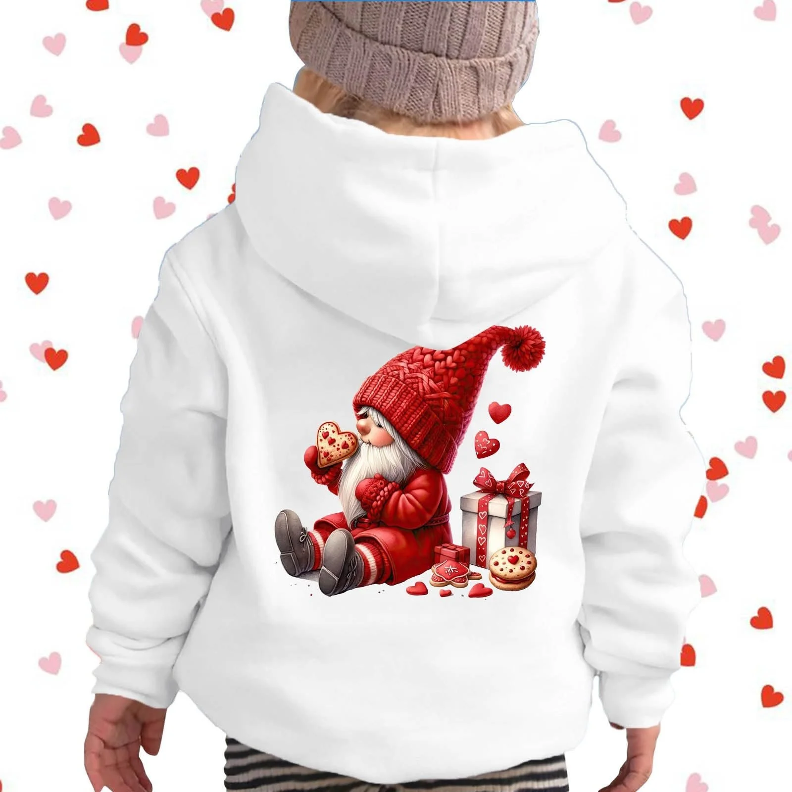 Худи для девочки с графическим принтом букв, пуловер, кофта с длинными рукавами, повседневный мягкий пуловер, фото №7