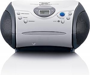 Радіо-CD бумбокс Lenco SCD-24BT White-Black з Bluetooth synthetic.ua - Фото 1