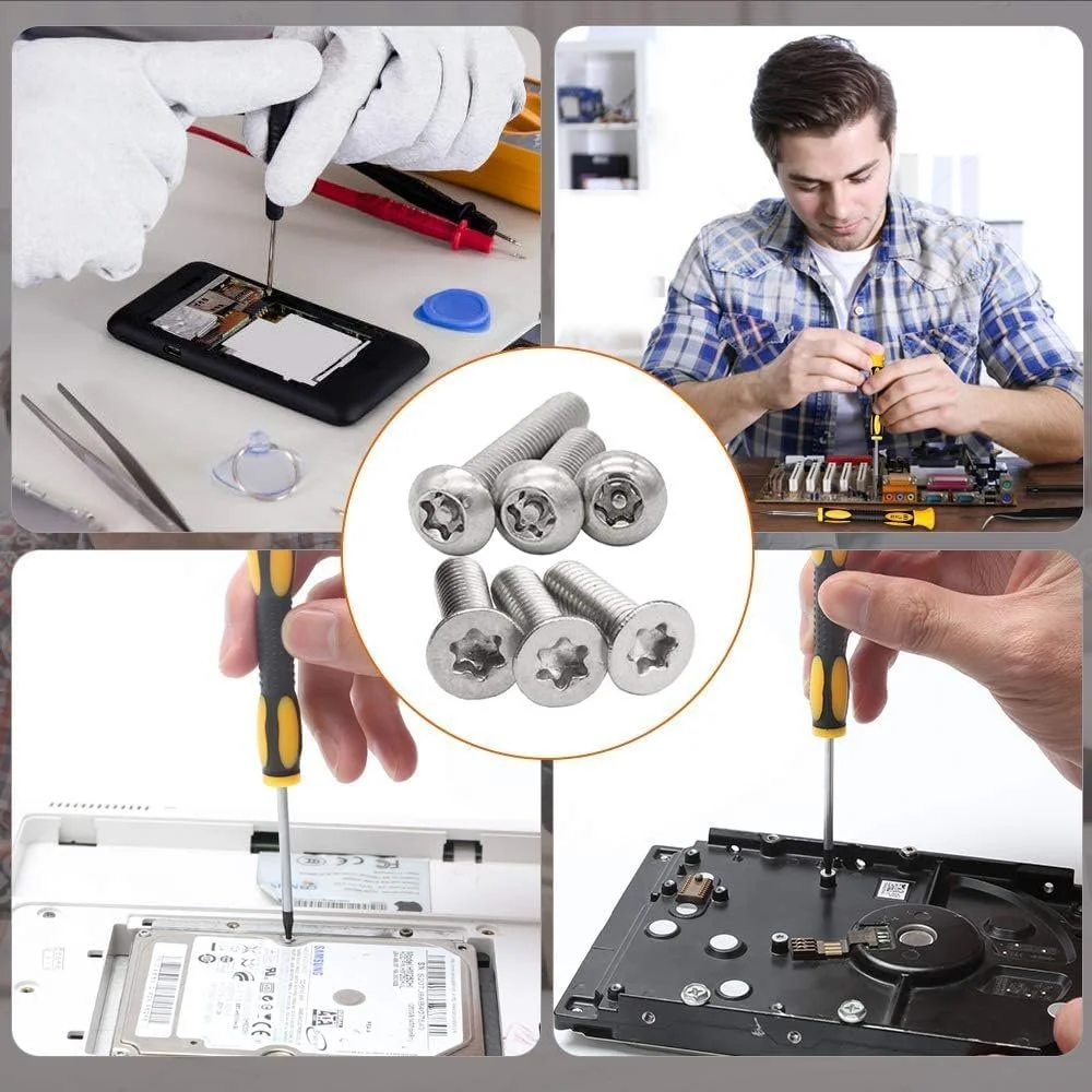 Набір викруток Torx T3-T10 Магнітний 3 шт. з інструментами для відкривання, фото №5