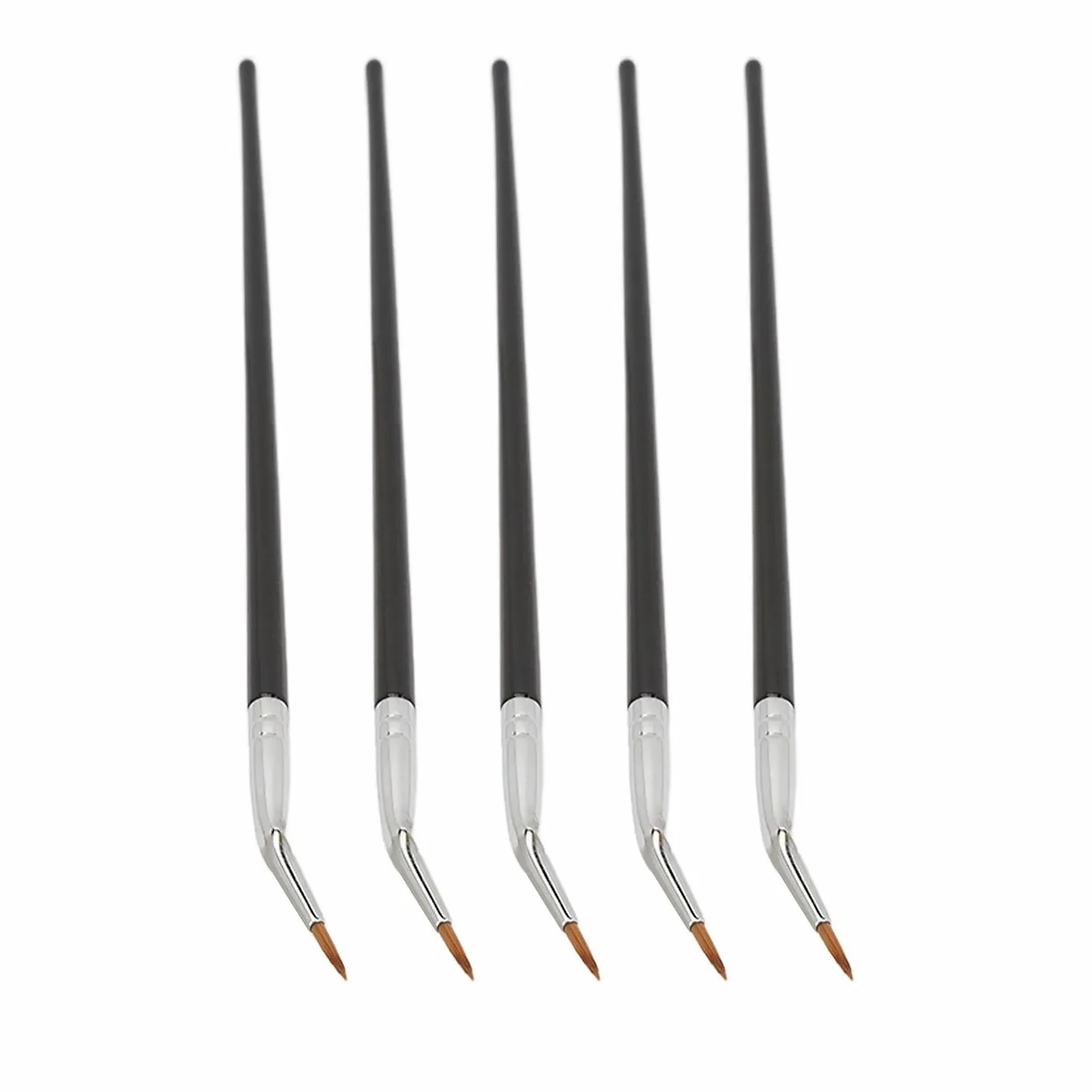 Набор кистей для подводки глаз Изогнутая 5 шт., фото №1