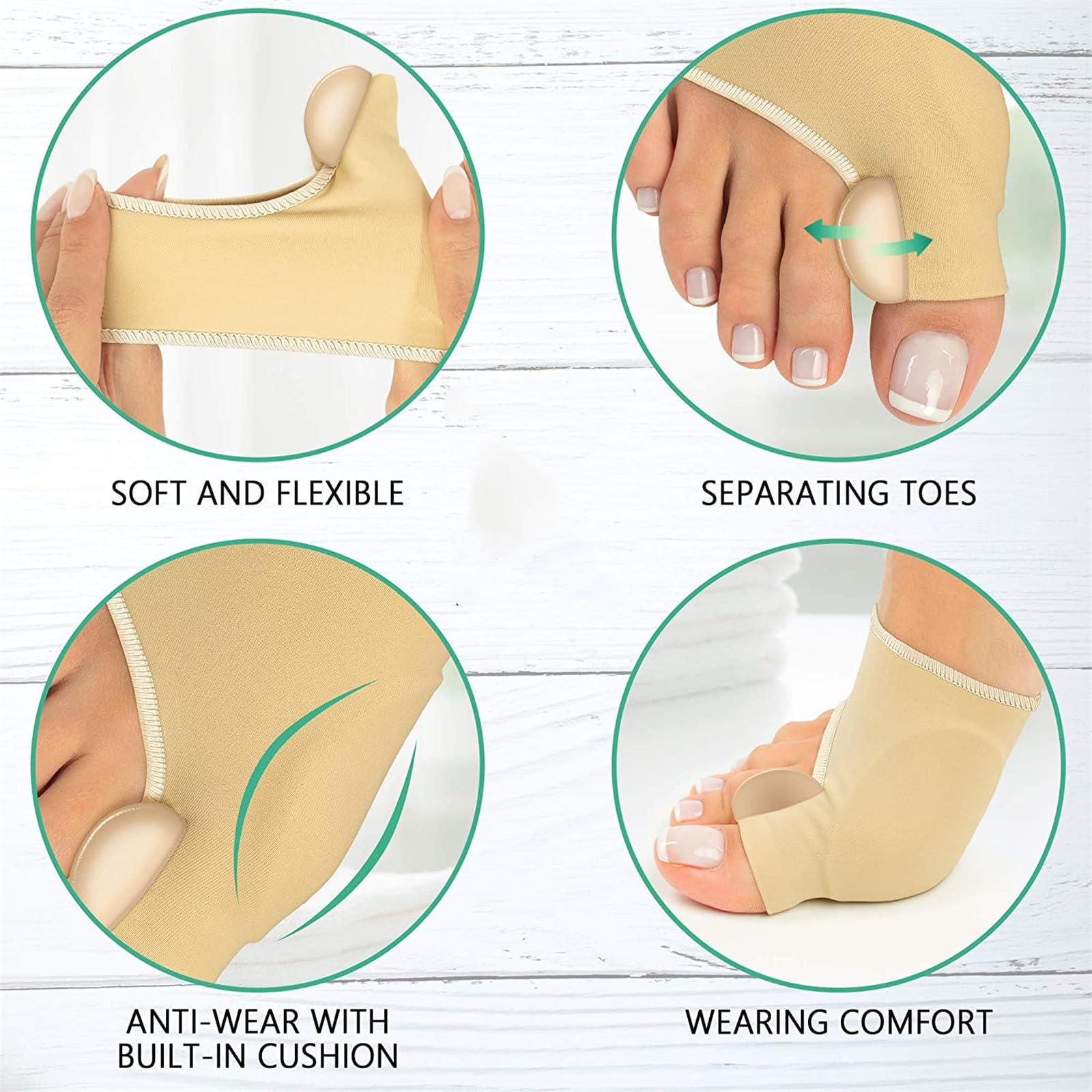 Роздільник для пальців ніг Силіконовий 2 шт Hallux Valgus Protection Foot, фото №9