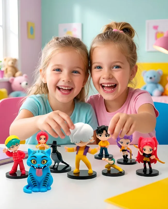 Фигурки охотников на демонов K-pop Кейпоп охотницы Demon Hunters детские игрушки 10 шт 5-9 см, фото №4